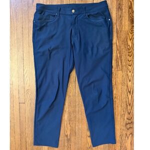 Lululemon ABC Pant Slim Warpstreme Navy Blue Mens Size 34 x 28